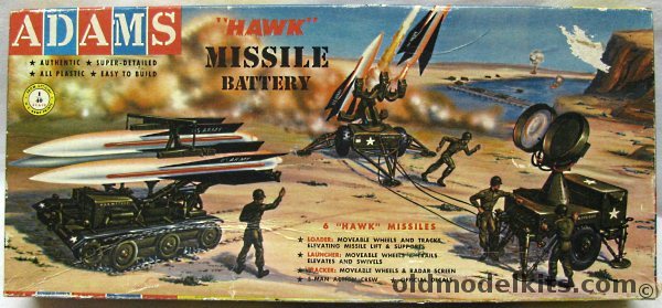 Adams 1/40 Hawk Missile Battery MIM-23 With Loader / Launcher / Tracker and Crew, K154-198 plastic model kit